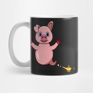 Cute Pig Ghost and Flying Mug